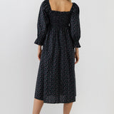 Floral Smocked Midi Dress