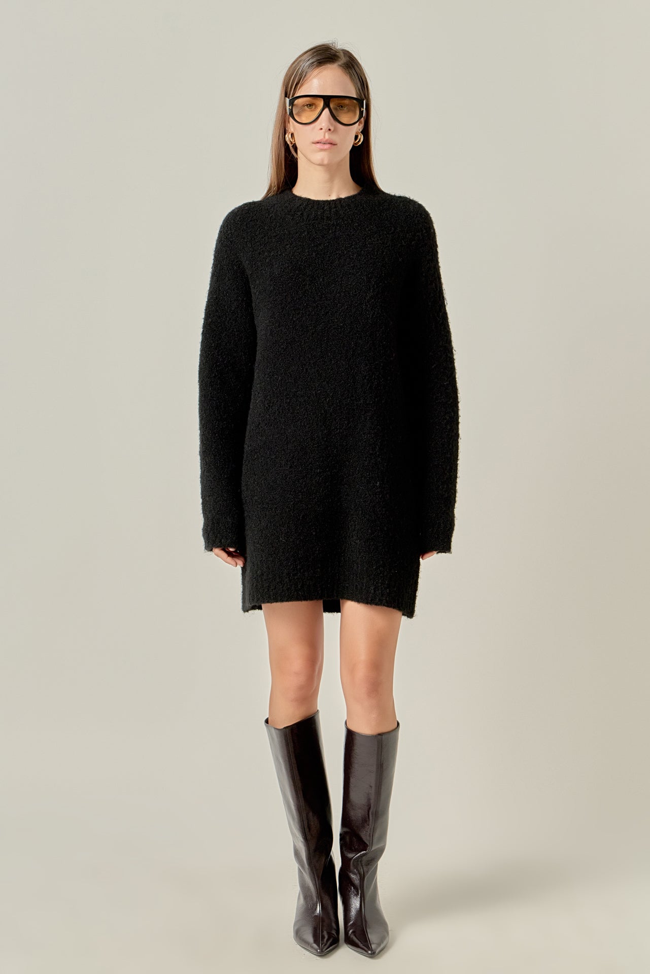 Cozy Round Sweater Dress
