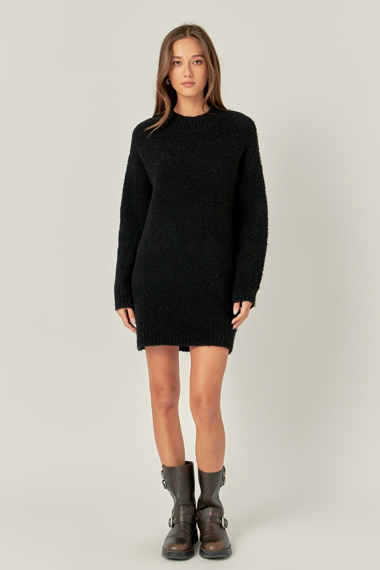 Cozy Round Sweater Dress