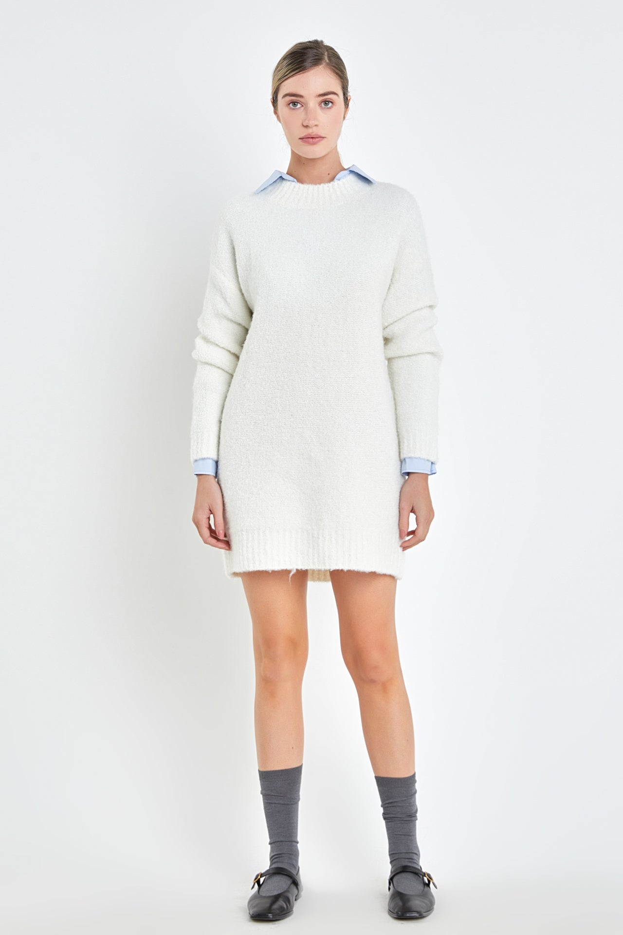 H&m white 2024 sweater dress