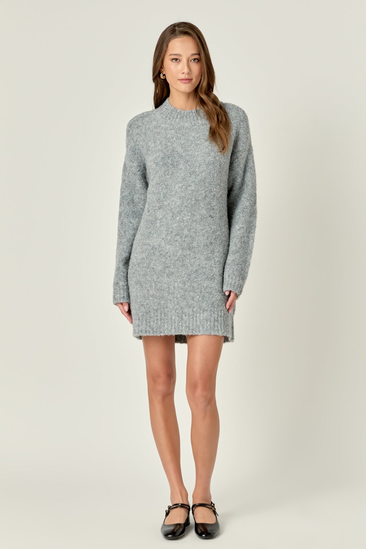 Whip Stitched Knit Mini Dress – English Factory