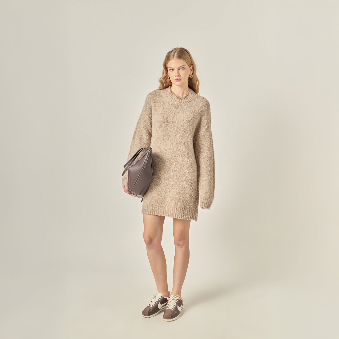 Cozy Round Sweater Dress