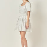 Floral Print Cotton Mini Dress