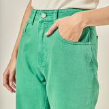Color Full Length Wide Leg Jean