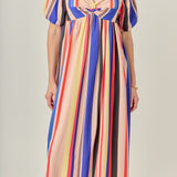Multi Color Stripe Maxi Dress