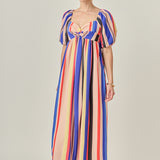 Multi Color Stripe Maxi Dress