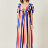 Multi Color Stripe Maxi Dress
