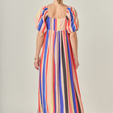 Multi Color Stripe Maxi Dress