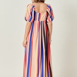 Multi Color Stripe Maxi Dress
