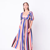 Multi Color Stripe Maxi Dress