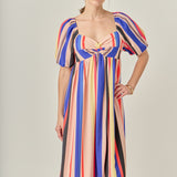 Multi Color Stripe Maxi Dress