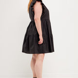 Ruffled Dress with Smocking Detail- Sold Out