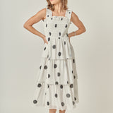Polka-dot Midi Dress