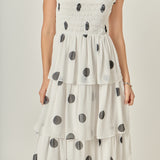 Polka-dot Midi Dress