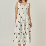 Polka-dot Midi Dress