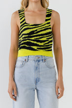 Load image into Gallery viewer, Tiger Knit Tank Top
