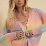 Multi-color Knit Cardigan