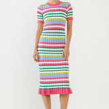 Striped Knitted Midi Dress- Sold Out