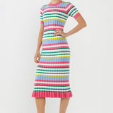 Striped Knitted Midi Dress- Sold Out