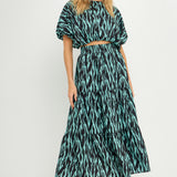 Tiger Print Maxi Skirt