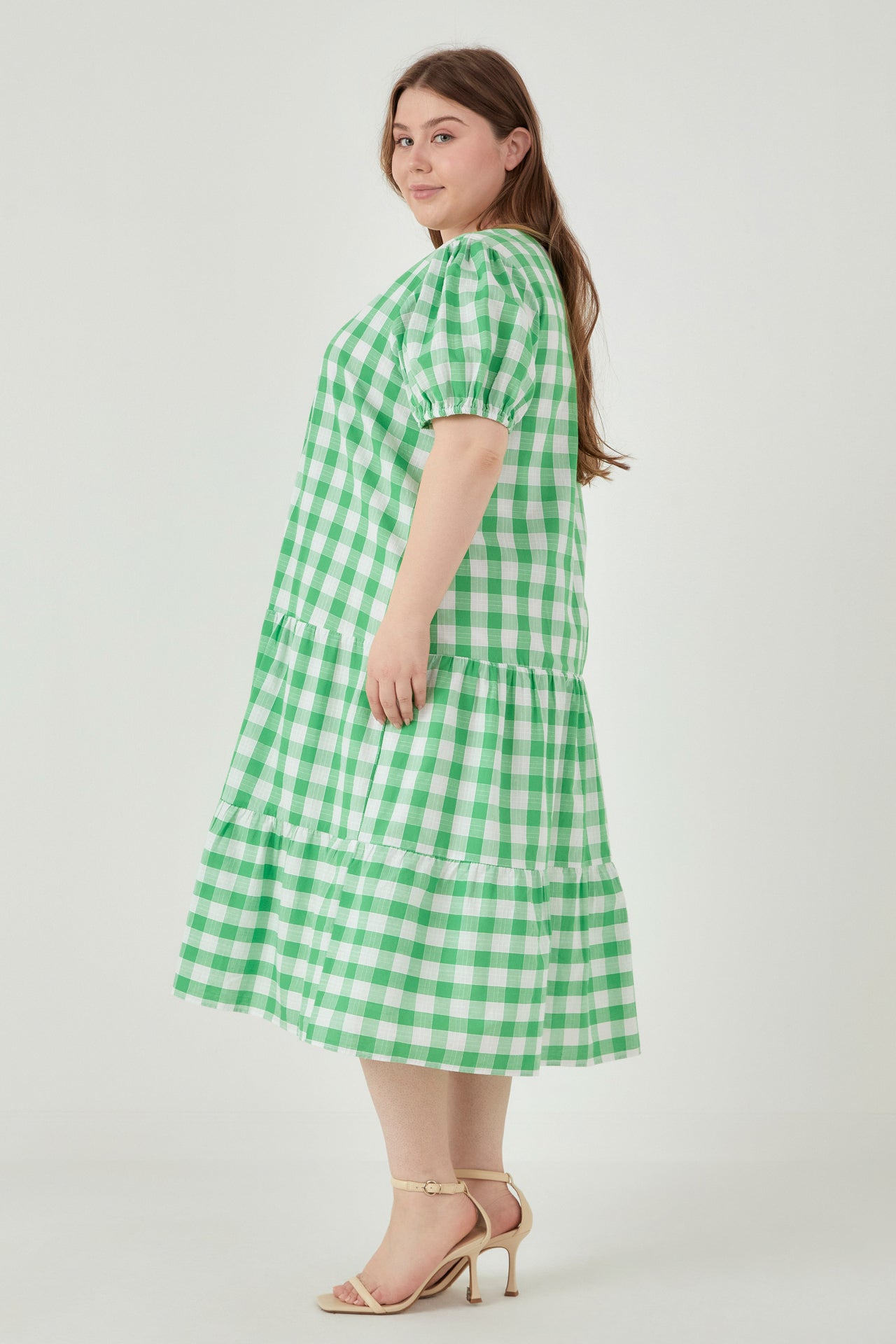 セール即日発送ANDMARY Cecily check long dress andmary Cecily check long dress AM0828