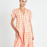 Gingham Midi Dress