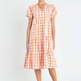Gingham Midi Dress