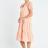 Gingham Midi Dress