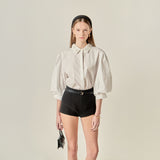 Amelie Rhinestone Trim Shirt
