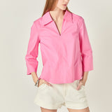 A-Line Kaftan Collar Top