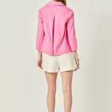 A-Line Kaftan Collar Top