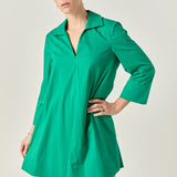 A-Line Kaftan Collar Dress