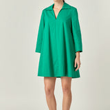 A-Line Kaftan Collar Dress