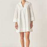 A-Line Kaftan Collar Dress