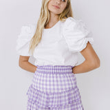 Gingham Print Shorts