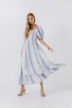 Load image into Gallery viewer, Multi Stripe Maxi Dress
