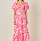 Floral Print Maxi Dress