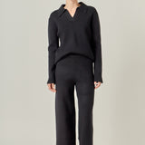 Collared Knit Sweater