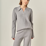 Collared Knit Sweater