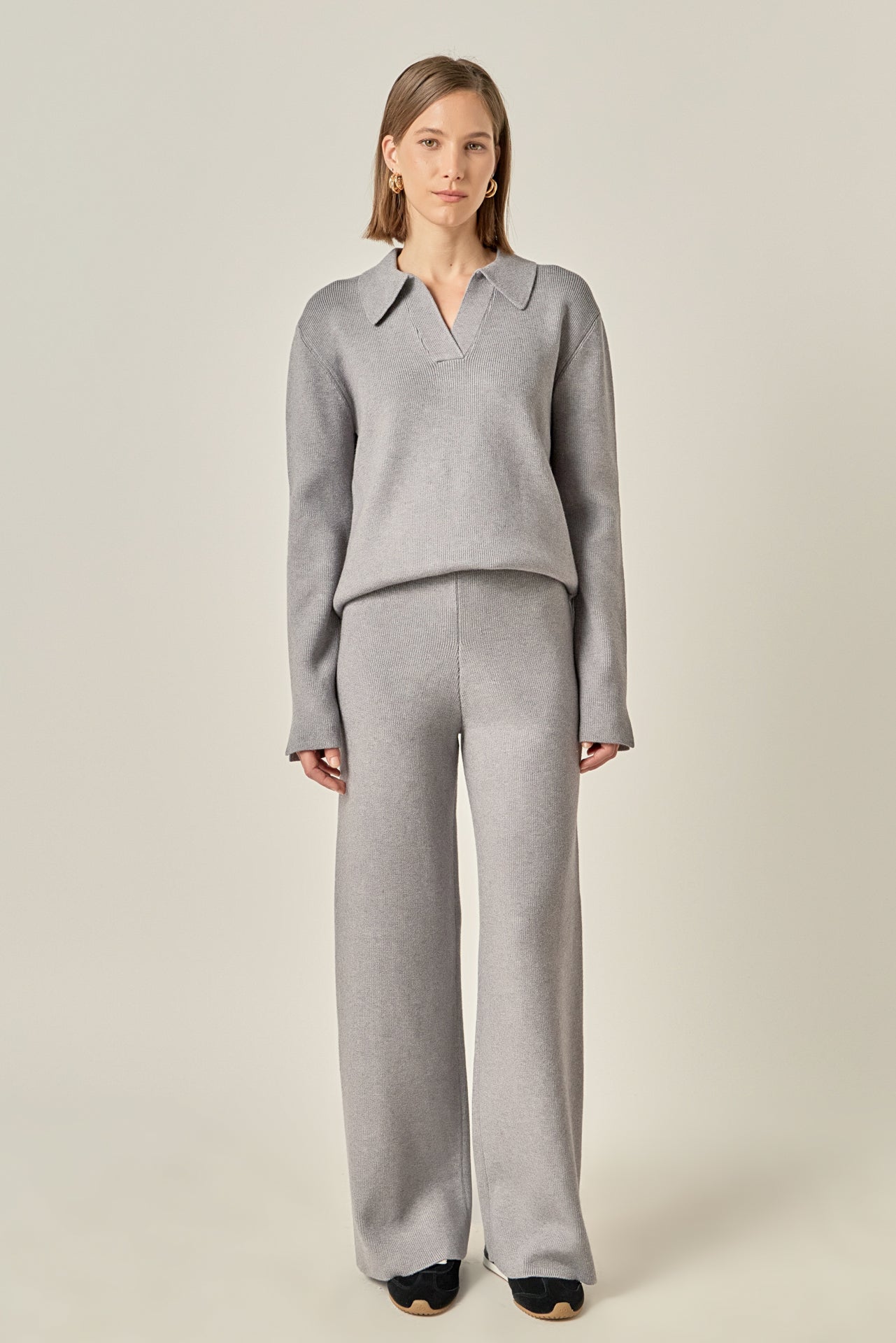 Collared Knit Sweater