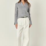 Collared Knit Sweater