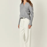 Collared Knit Sweater