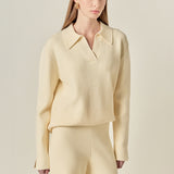 Collared Knit Sweater