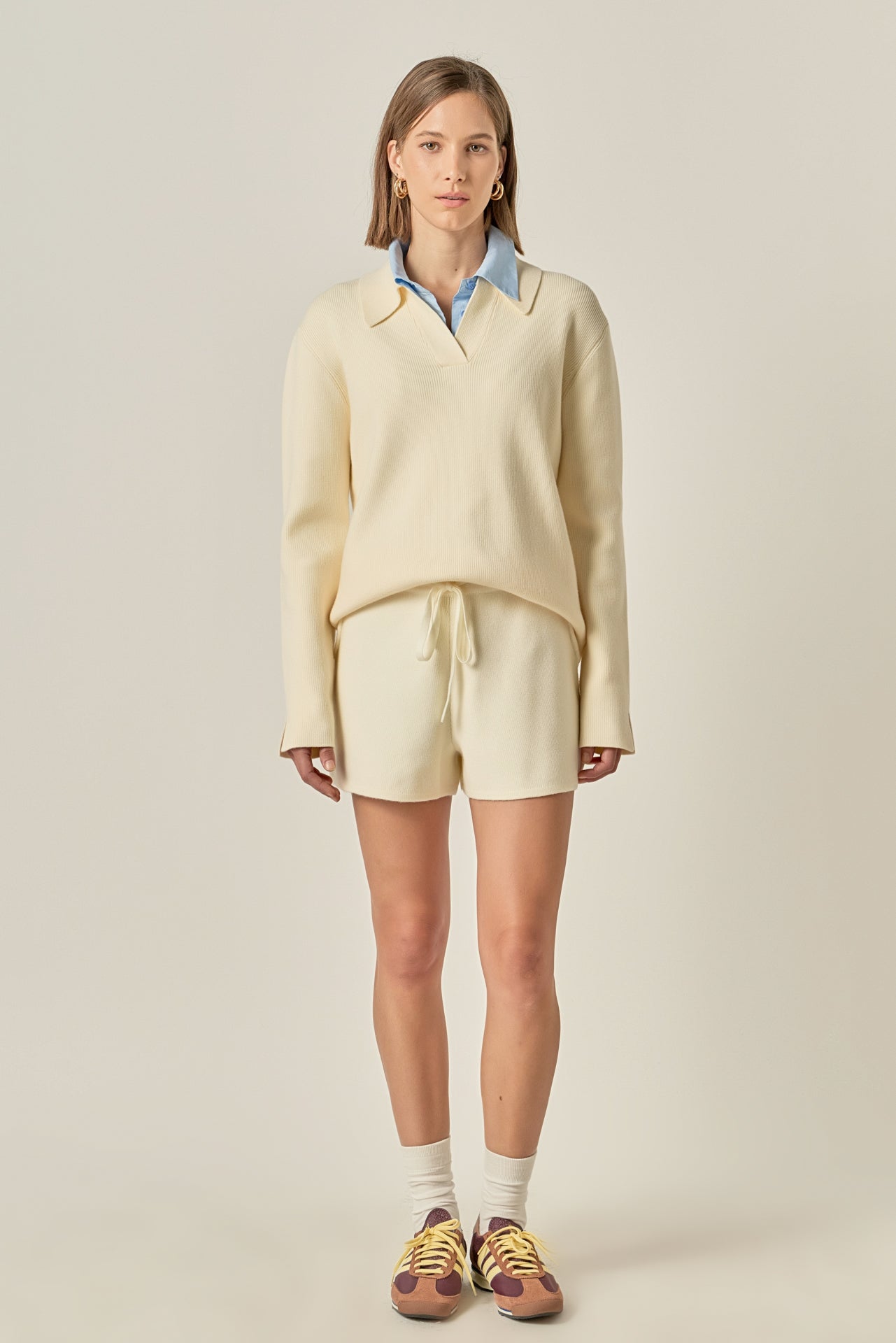 Collared Knit Sweater