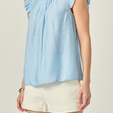 Contrast Stitch Sleeveless Top