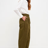 High Waist Pleated Trouser