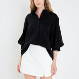 Balloon Sleeve Blouse