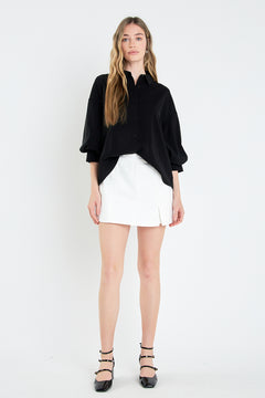 Balloon Sleeve Blouse