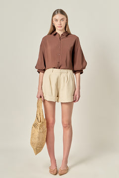 Balloon Sleeve Blouse
