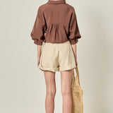 Balloon Sleeve Blouse